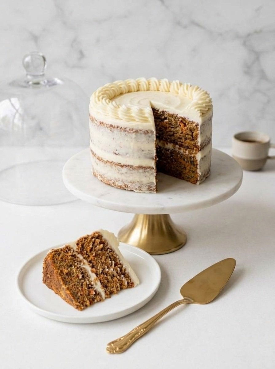 Carrot cake slice